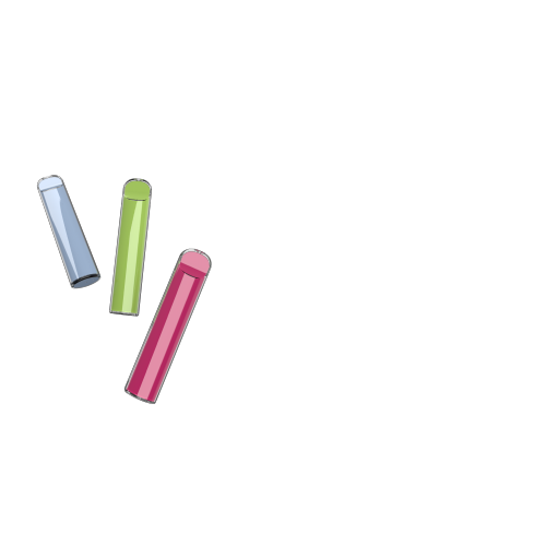 Multicolor disposable shisha pipe 500 puffs